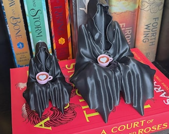 Suriel Ghost STL mit rosa Herz Teetasse - ACOTAR Bücherregal Dekor, Buchecke Geschenk