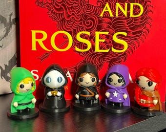 ACOTAR Zeichensatz | 3D Gedrucktes Bookish Merch, SJM Fan Geschenk