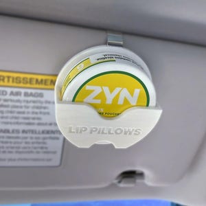 Customizable Zyn/Sesh+/LUCY Compatible Visor Clip Holder - Fully Customizable Text - Perfect Gift for Zyn Fans and Nicotine Enthusiasts