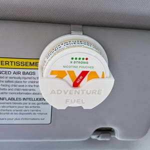 Swedish Zyn Visor Clip: 3D Printed Car Accessory