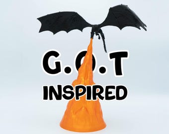 Feuerspeiende Drachenlampe: 3D Gedrucktes Fantasy Buch Nook Decor