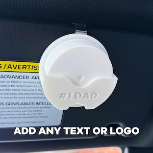Custom Nicotine/Snuff Car Visor Clip - 3D Printed Visor Accessory for Dip, Snuff & Chewing Tobacco - Perfect Gift for Dad and Boyfriend