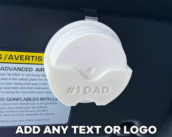 Benutzerdefinierte Nikotin/Schnupftabak Auto Visier Clip - 3D Gedruckt Visier Zubehör für Dip, Schnupftabak & Kautabak - Perfektes Geschenk für Papa und Freund