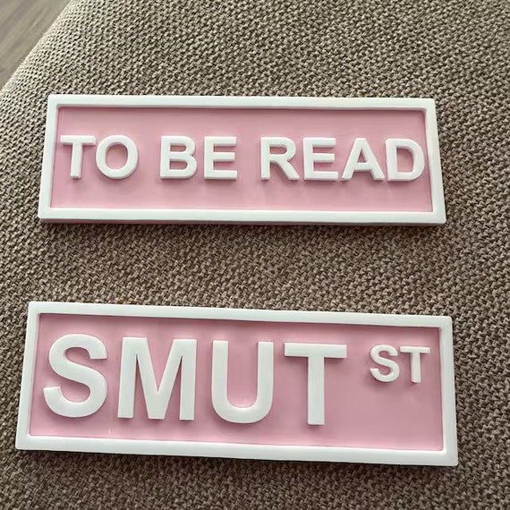 To Be Read Sign: PLA Bioplastic Library Decor (2x6 inches)