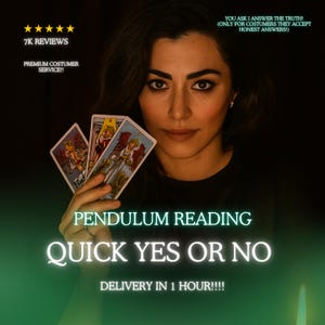Yes/No Pendulum Reading - Same HourYes or No Pendulum Reading,One Question Yes Or No Reading Same Hour,Psychic Readings, Pendulum Reading