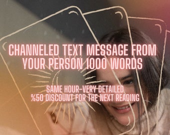 SAME HOUR Text Message From Your Person - What's on their mind?, Channeled Messages From Your Lover Soulmate Channeled Message