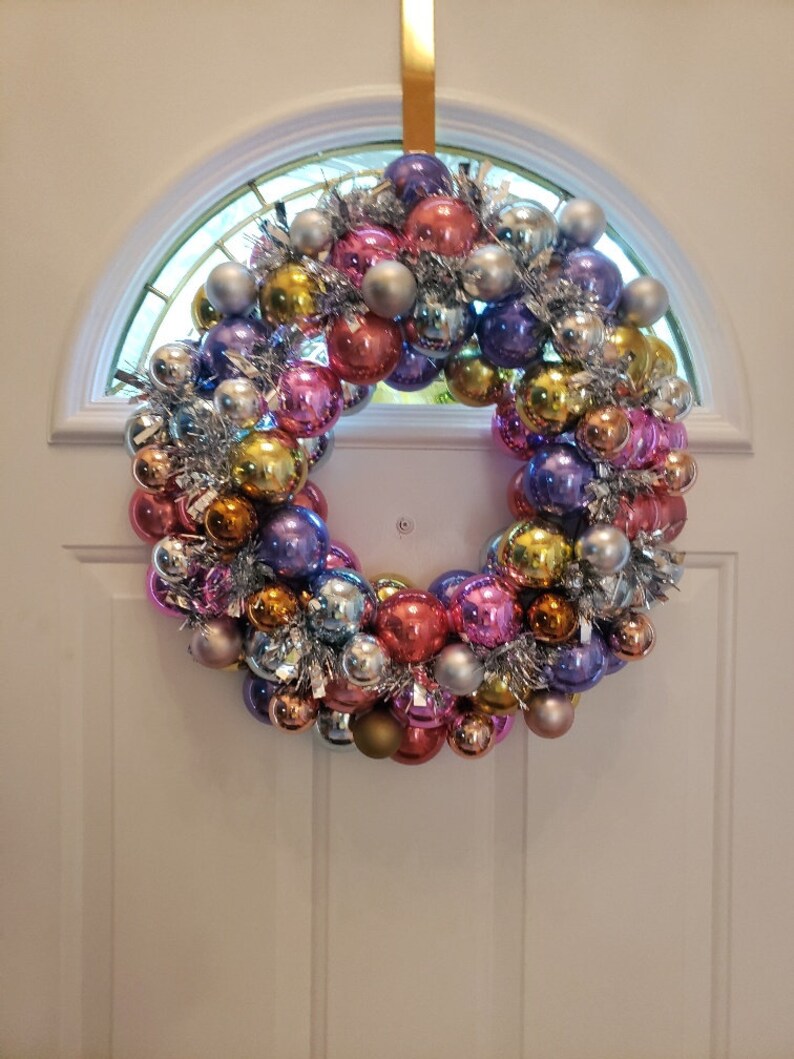 18 Ornament Ball Wreath, Celebration Wreath, Spring, Summer Etsy