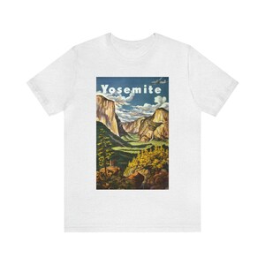 Yosemite Classic Retro Postcard T-Shirt Traveler Gift -- Chemise classique -- Art Poster T-Shirt