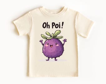 Oh Poi Kids Boys Girls T shirt tee Baby Bodysuit Funny Tropical Love Hawaii Gift for sister New Born long short sleeve Volcano
