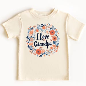 I love Grandpa Onesie & Toddler T-Shirt with Cute Family Tutu Baby kids Design Perfect for First Birthdays Special Celebrations Happy Party