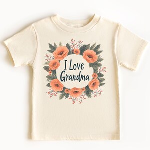 I love Grandma Onesie & Toddler T-Shirt with Cute Family Tutu Baby kids Design Perfect for First Birthdays Special Celebrations Happy Party