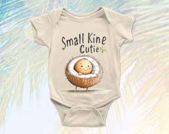 Mono pequeño de Kine Cutie Island Beach Coconut, regalo divertido y lindo para bebé, hermana, hermano, recién nacido, regalo para nueva mamá, risa roja