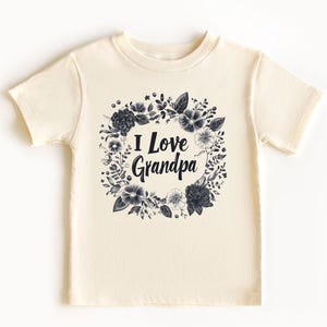I love Grandpa Onesie & Toddler T-Shirt with Cute Family Tutu Baby kids Design Perfect for First Birthdays Special Celebrations Happy Party