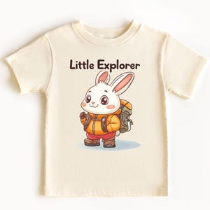 Rabbit Adventure Bunny Little Explorer Toddler Onesie Outdoor Nature Baby Shirt Hiking Camping Wildlife Outfit Adventure Baby Gift