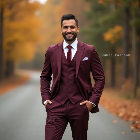 バーガンディのスーツ3点セット 楽天市場】ジャケット バーガンディ