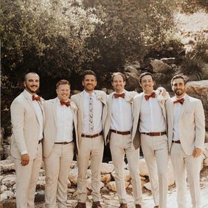 Linen Special 2 piece suits men Linen suits Men Engagement Linen 2 Piece Suit Men Wedding Linen Suit beige linen suits