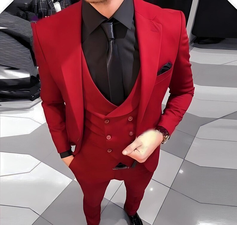 Men Luxury Suit Men Stylish Suit One Button Suit for Men Slim Etsy