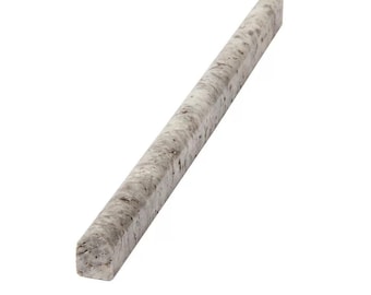 Silver Travertine Honed Pencil Liner Trim Tile 1/2x12”