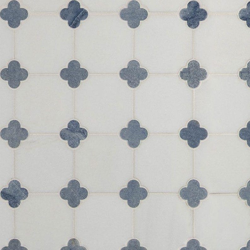 Azula Floret Pattern Mosaic Tile - Etsy