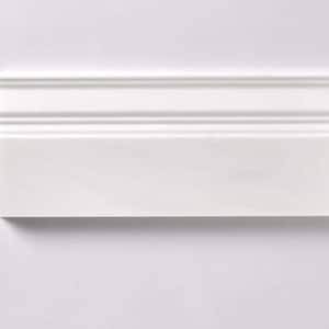 Bianco Dolomite Polished Baseboard Trim Tile  4 3/4”x12”