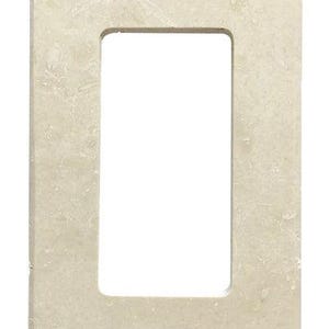 Ivory / Light Travertine Switch Plate 2 3/4 x 4 1/2 Honed 1-ROCKER Wall Cover