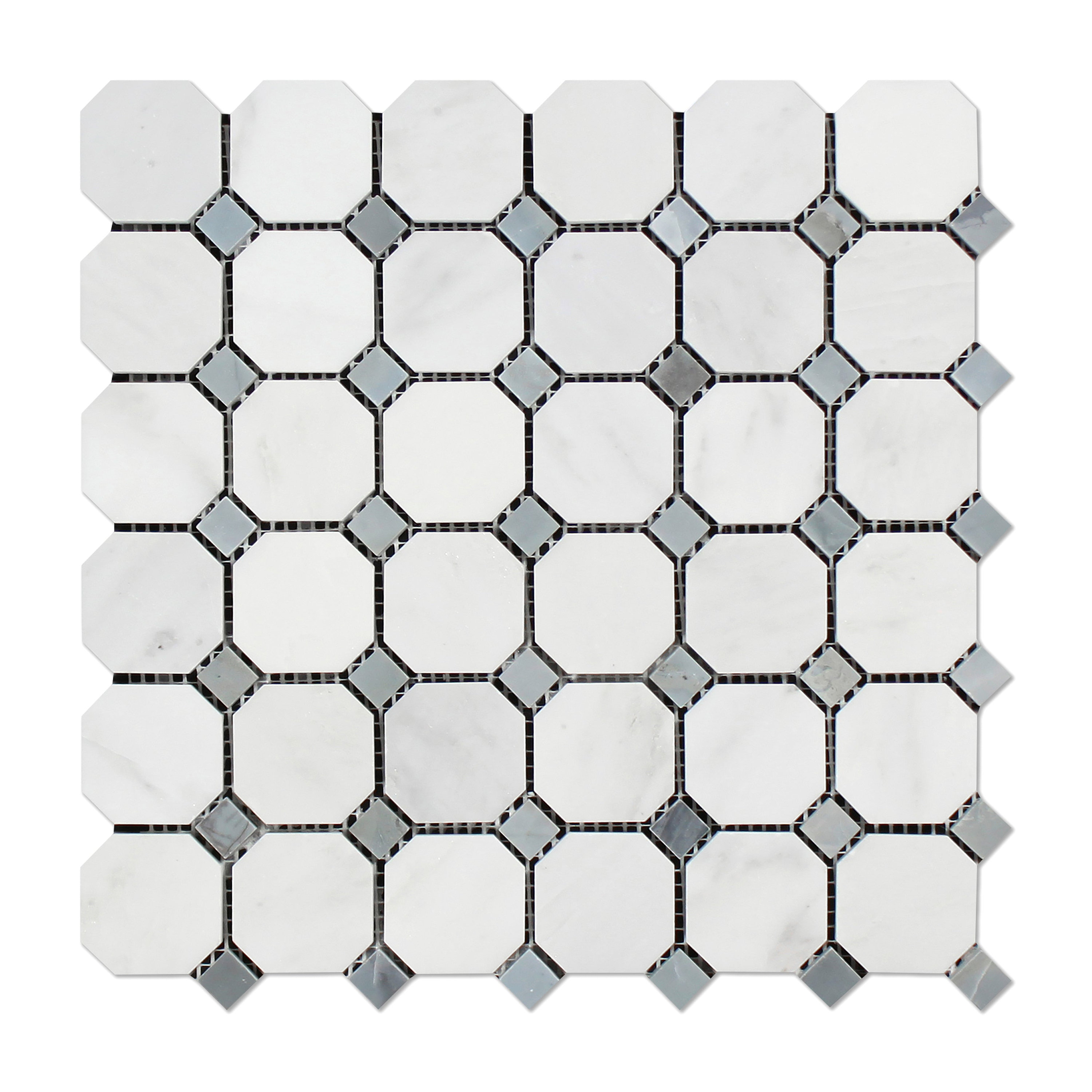 colon　0102 ♡ Tic Tac Tiles Subway Mono White 12 in. W x 12 in. H Peel and