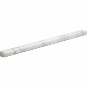 Calacatta Oliva Marble 1/2” X 12” Pencil Liner Trim Tile