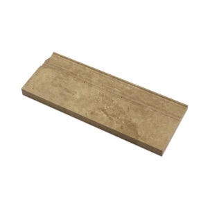 Noce Travertine Honed Baseboard Trim Tile 5x12”