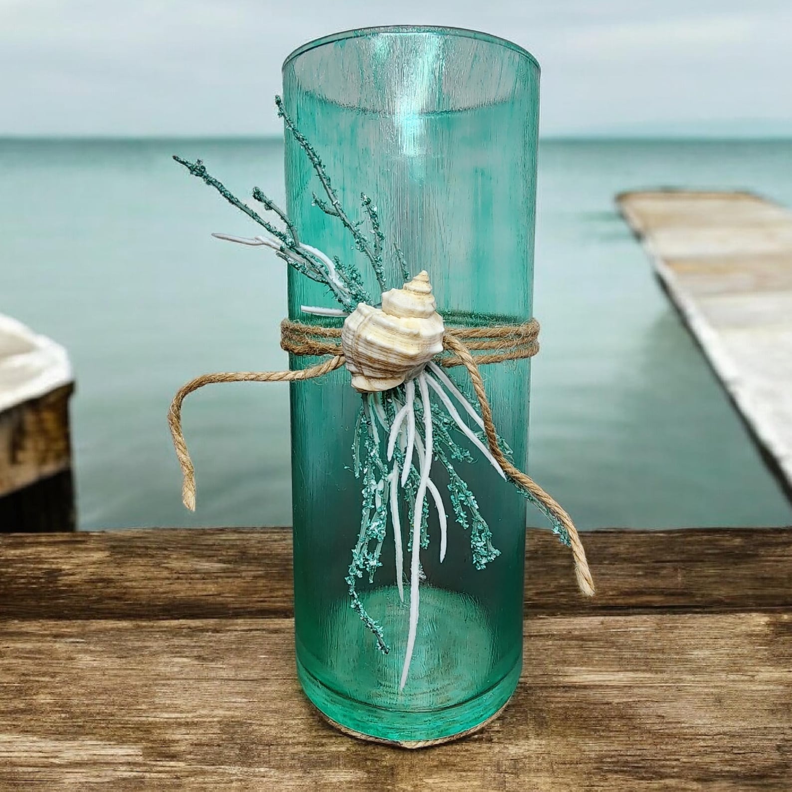 Beach Inspired Vase/Candle Holder