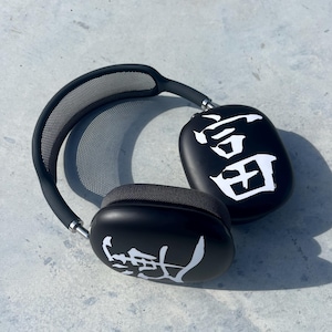 Melody Airpods Max Covers - Black Glossy With Pink & Blue