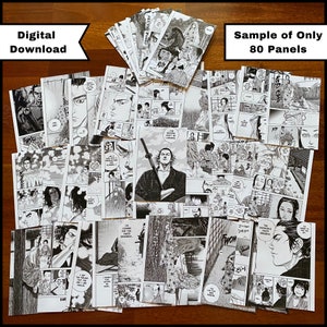 Vagabond Manga Panel Collage Kit: Anime Room Decor (1556 Pcs) (Digital Download)