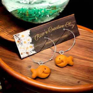 Goldfish Crackers Earrings Food Jewelry Biscuit Earrings Etsy Canada