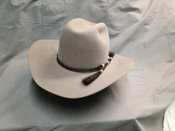Handmade Fur Felt Cowboy Hat 7 3/8 - Etsy display picture 1