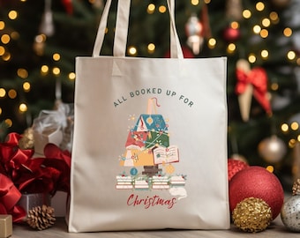 Buchliebhaber Tasche, Weihnachten Buchbaum Tasche, Bücherwurm Tasche, Buchliebhaber Geschenk, Leser Tasche, Buchbaum Tasche, Buchliebhaber Tasche