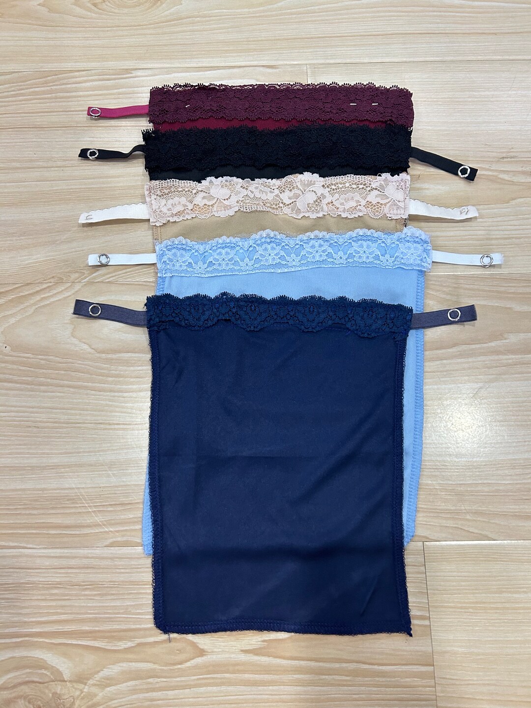 Plus Size 3pcs Random Color Lady Lace Clipon Mock Camisole Bra Insert