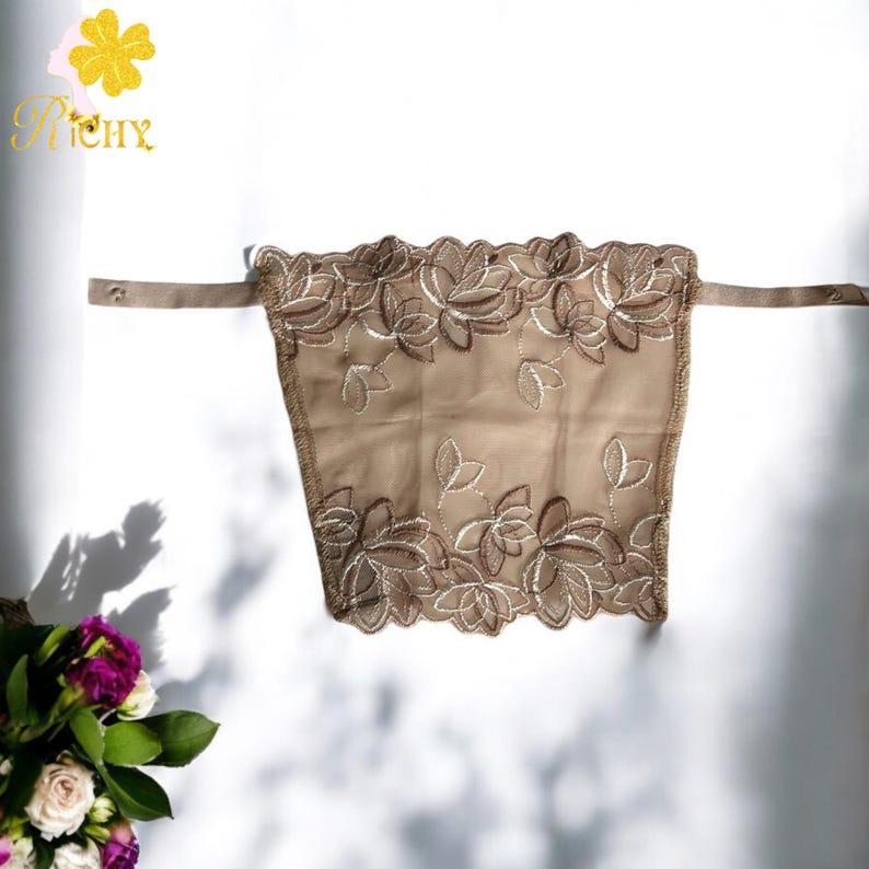 thumbnail: SKHAOVS 9 Stuks Kant Clip-on BH Panelen - Onzichtbare Decolleté Bedekking In Huidkleur, Wit & Zwart