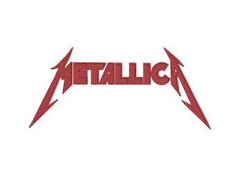 Metallica Embroidery design files- Rock, metal band design for Embroidery machine -emb. pes. dst. Embroidery files