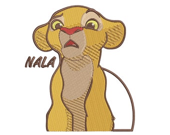 Nala Lion King Embroidery Design, Machine Embroidery Files (PES, DST, EMB and more)