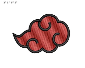 Anime inspired Embroidery Design – Cloud Pattern (PES, DST, EXP)