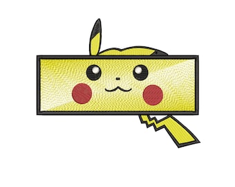 Pikachu Embroidery Design – Pokemon Machine File (pes, dst, exp, pcs, jef, emb)