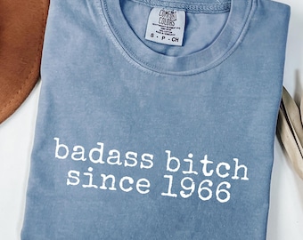 Camiseta de 60 cumpleaños, divertida y ruda desde 1966, regalo de 60 cumpleaños, camiseta de sexagésimo cumpleaños, camiseta de colores cómodos, camiseta de hito