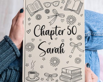 Personalized 50th Birthday Journal, Custom Chapter 50 Name Notebook, Turning Fifty Milestone Gift for Her, Mom, Sister, or Best Friend
