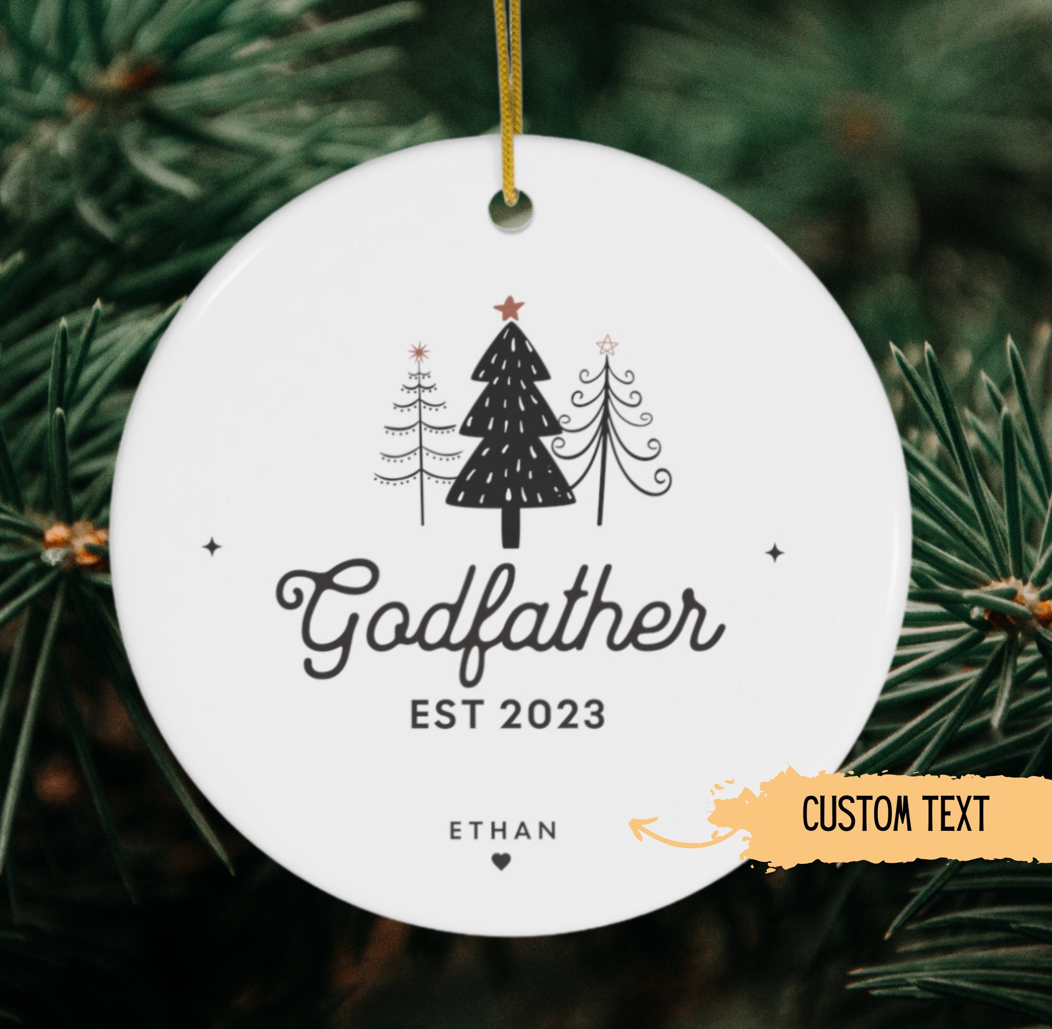 Godfather Christmas Ornament 