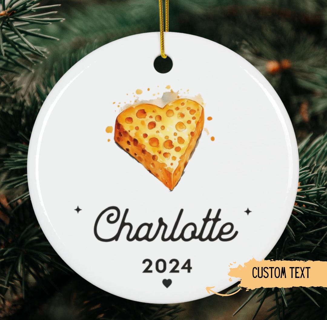 Chezzy Present Personalized Cheese Ornament,custom Christmas Keepsake,gift for Foodie ...