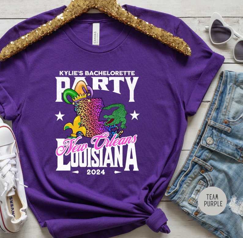 Matching NOLA Bachelorette Party T-shirts,new Orleans Bachelorette ...