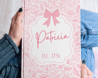 Personalized Chinoiserie Toile  Chapter 70 Journal,Custom Name Notebook,Milestone Keepsake 70th Birthday Gifts For Mom,Gifts For Women