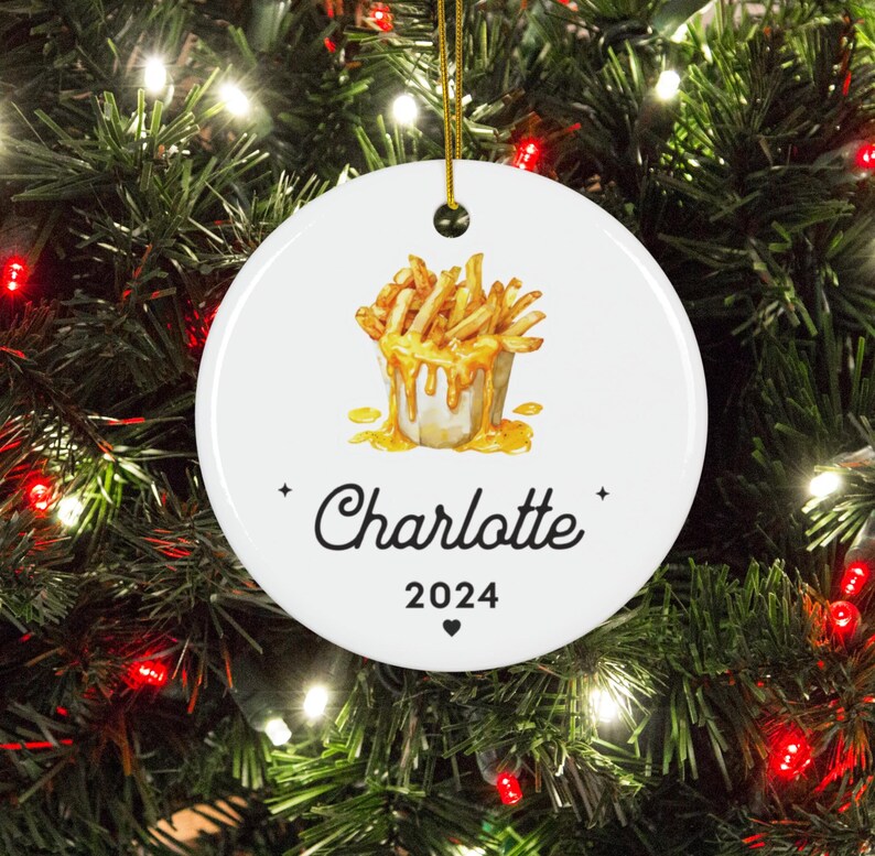 Chezzy Present Personalized Cheese Fries Ornament,custom Christmas Keepsake,gift for ...