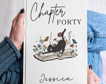 Diario personalizado del capítulo 40, cuaderno con nombre personalizado, regalo para alguien que cumple 40 años, regalo de cumpleaños número 40, libro de firmas de cumpleaños
