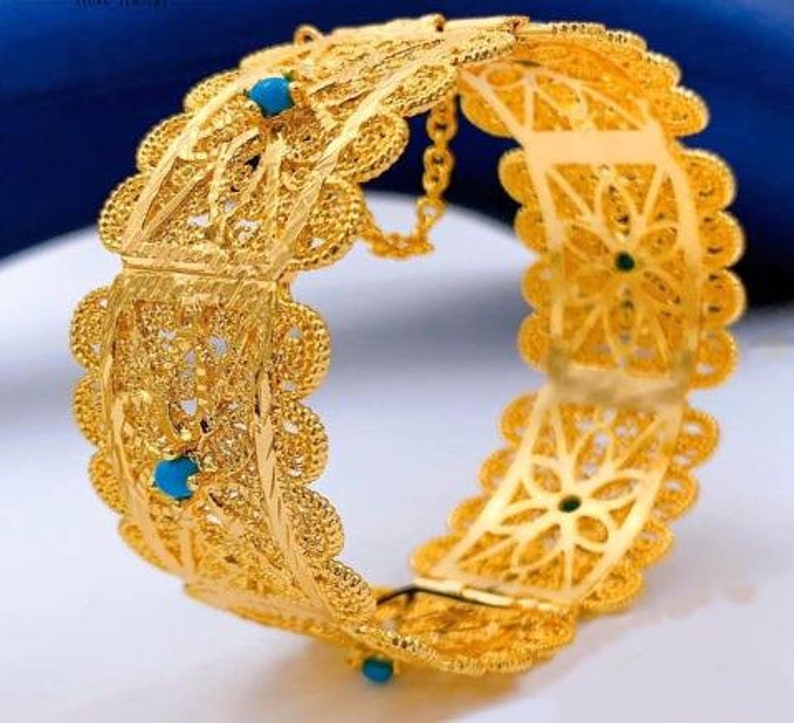 Real Gold Plated Lira Halabi Necklace COIN LIRA BRACELET Arabic Henna ...