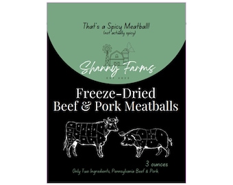 Freeze-Dried Beef & Pork Meatballs